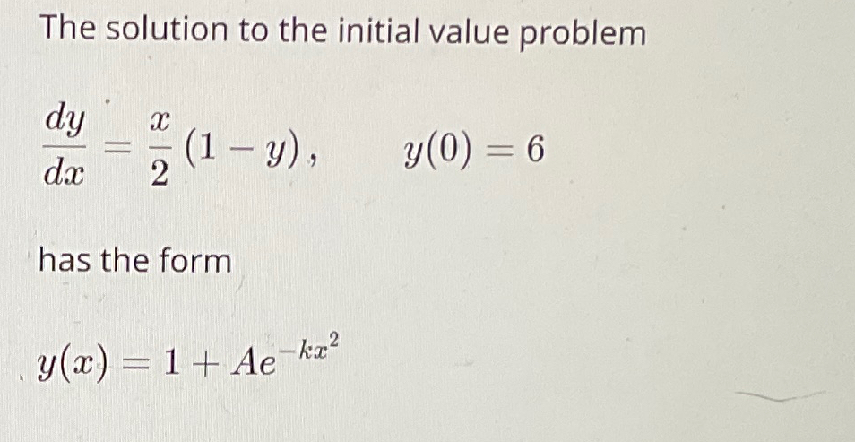 Solved The solution to the initial value | Chegg.com