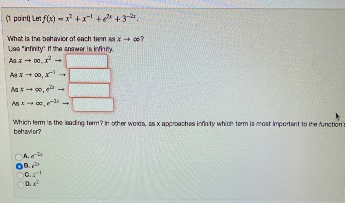 Solved 1 Point Let F X X2 X 1 2x 3 2 What Is The Chegg