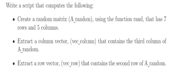 Write a script that computes the following:Create a | Chegg.com