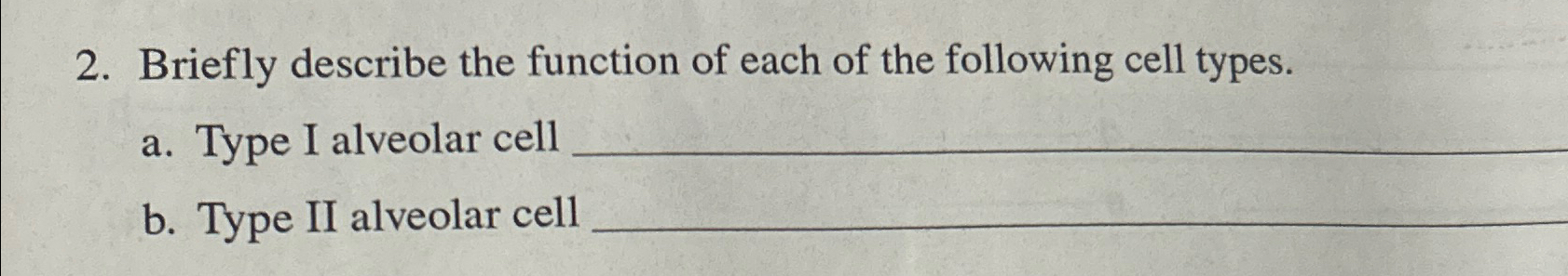 Solved Briefly describe the function of each of the | Chegg.com