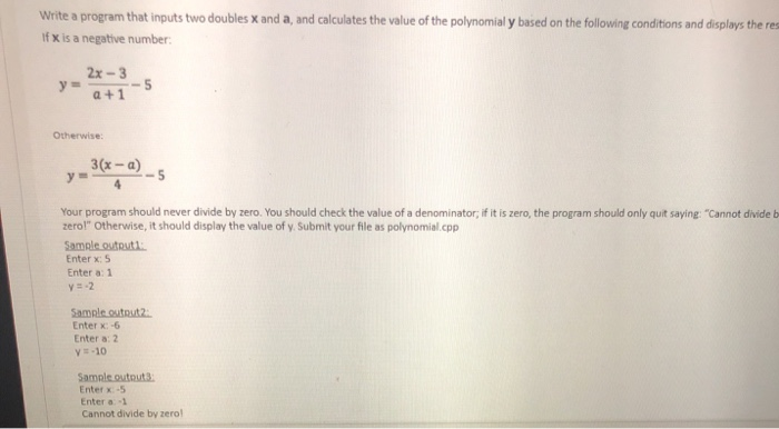 Solved Write a program that inputs two doubles X and a, and | Chegg.com