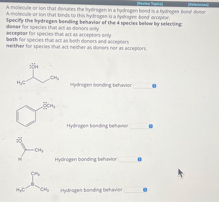 Solved A molecule or ion that donates the hydrogen in a | Chegg.com