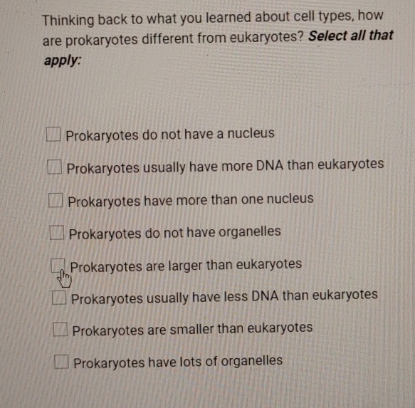 Solved Thinking back to what you learned about cell types,
