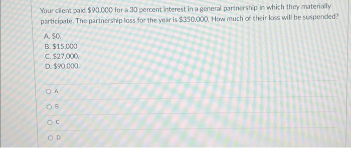 30 percent interest of 20000
