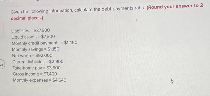 Solved Given The Following Information Calculate The 6101