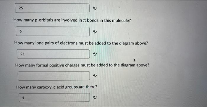 Solved For the molecule shown below, please answer the | Chegg.com