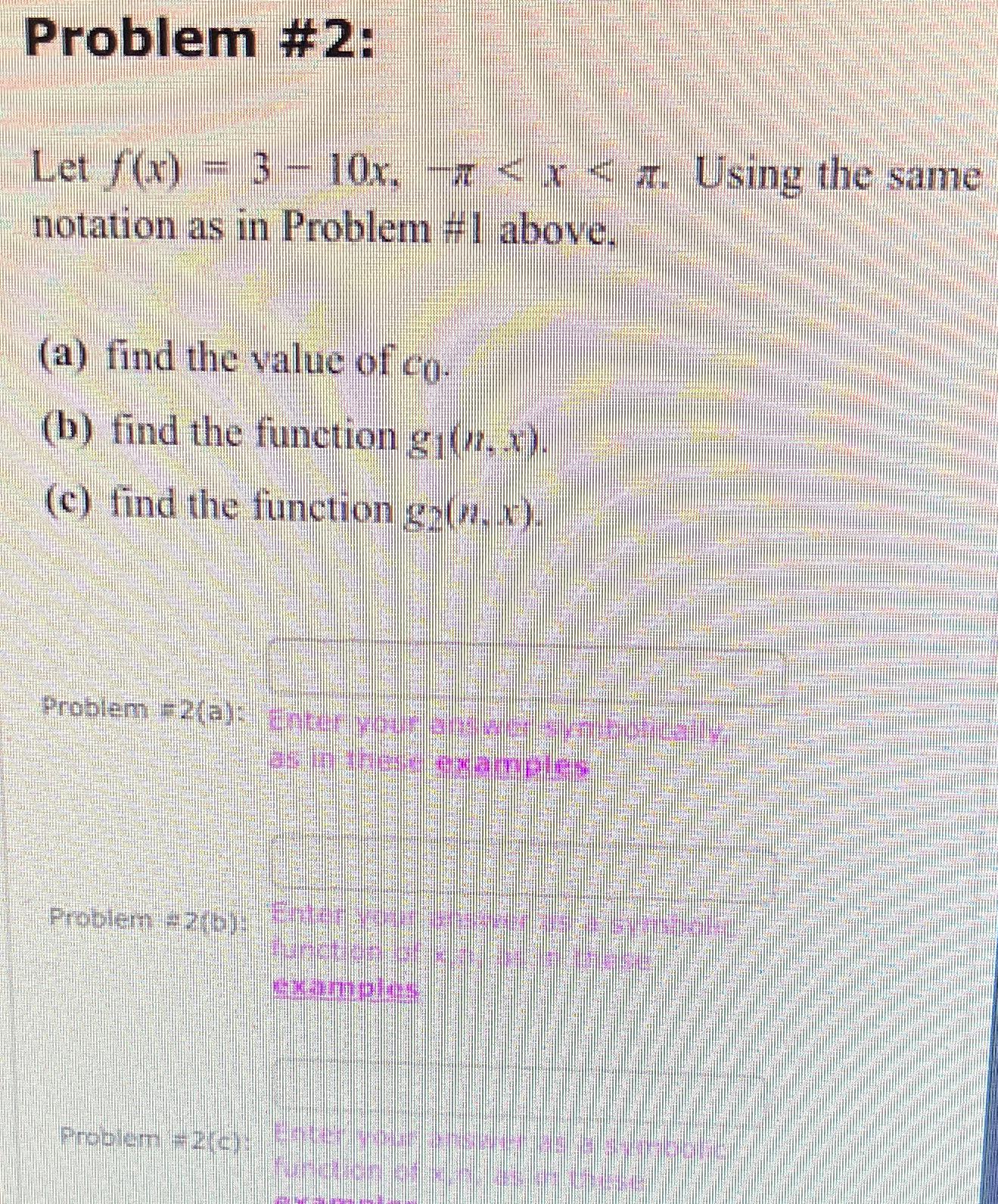 How To Solve...Problem #2:Let | Chegg.com