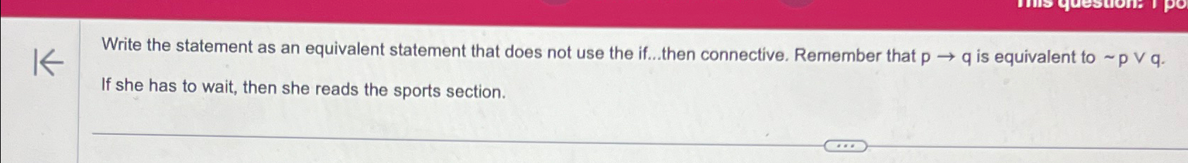 Solved Write the statement as an equivalent statement that | Chegg.com