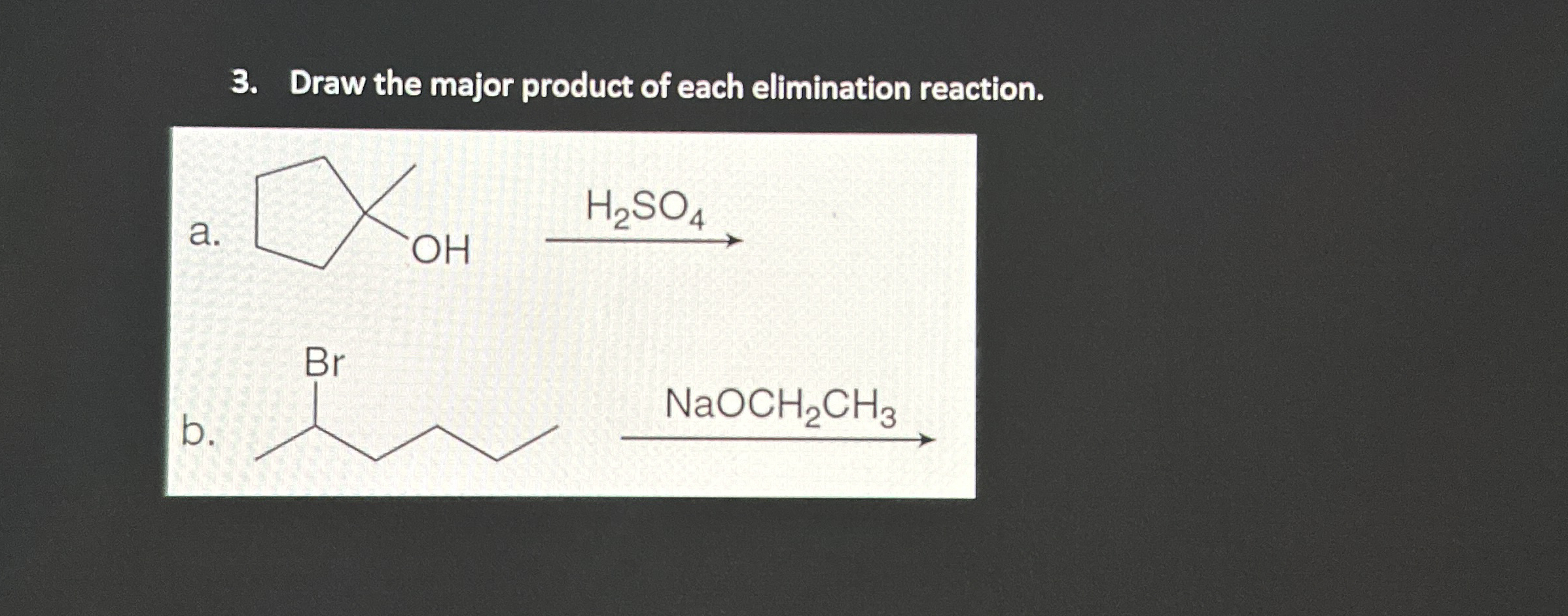Draw The Major Product Of Each Elimination Reaction Chegg Comsexiezpix Web  Porn