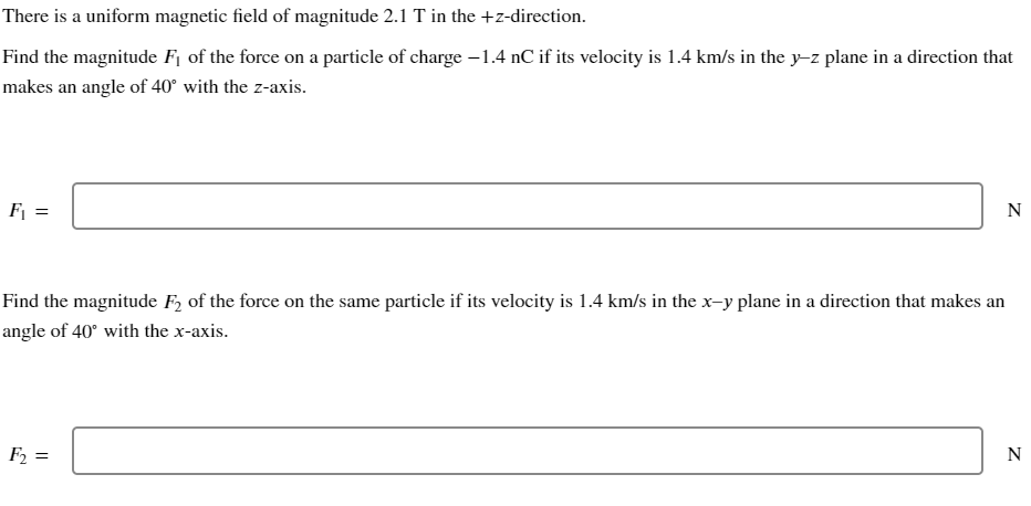 Solved There is a uniform magnetic field of magnitude 2.1T | Chegg.com