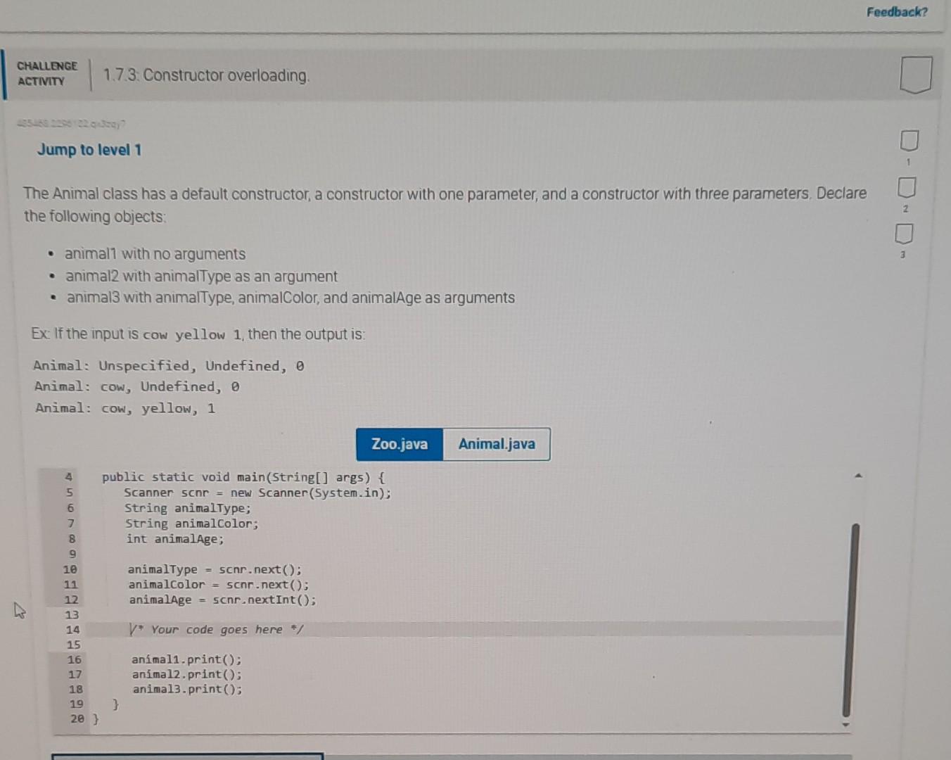 Solved CHALLENGE ACTIVITY 485458 2295122 qx3zay7 Jump to | Chegg.com