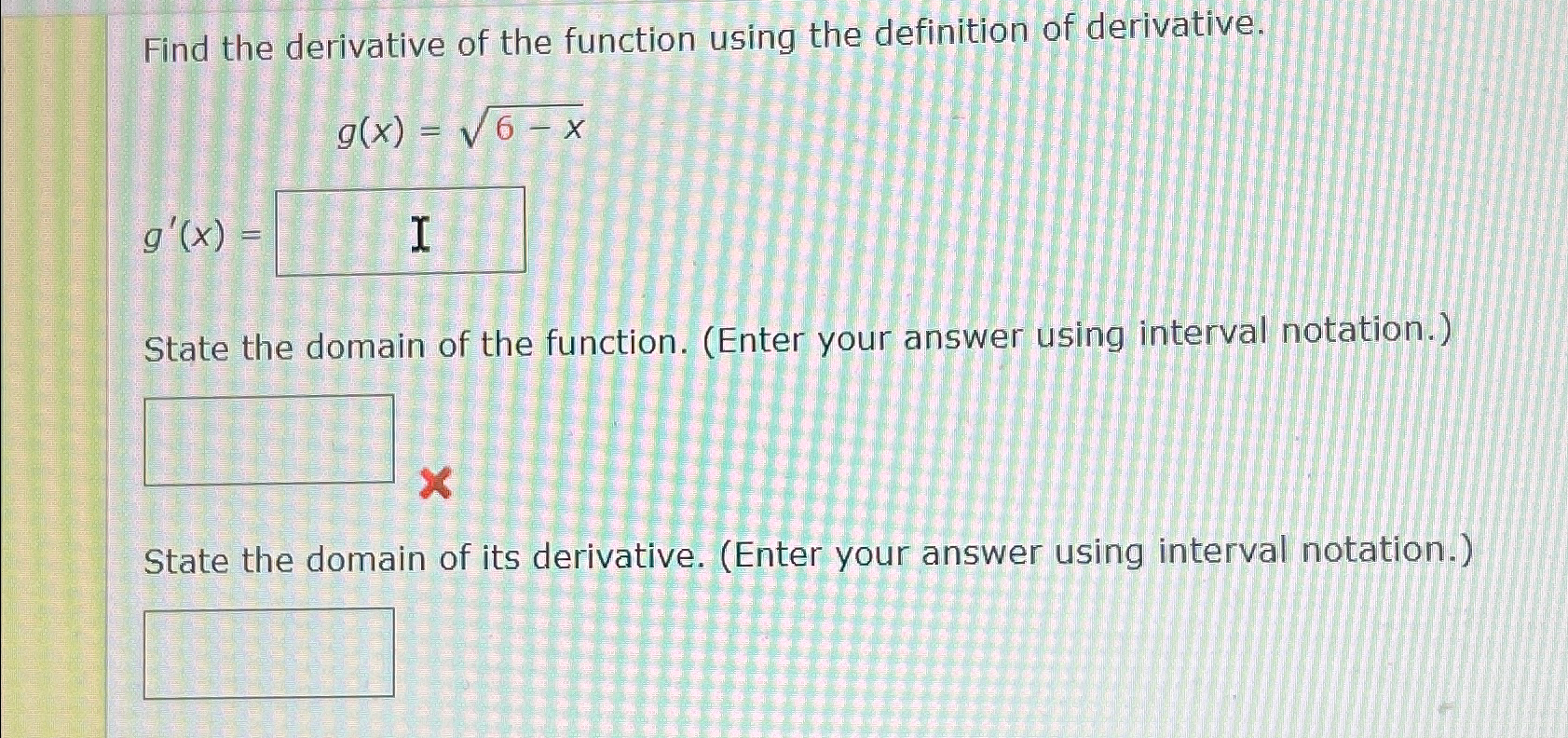 Solved Find the derivative of the function using the | Chegg.com