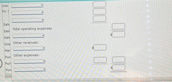 Solved InstructionsMultiple-Step Income Statement Use the | Chegg.com