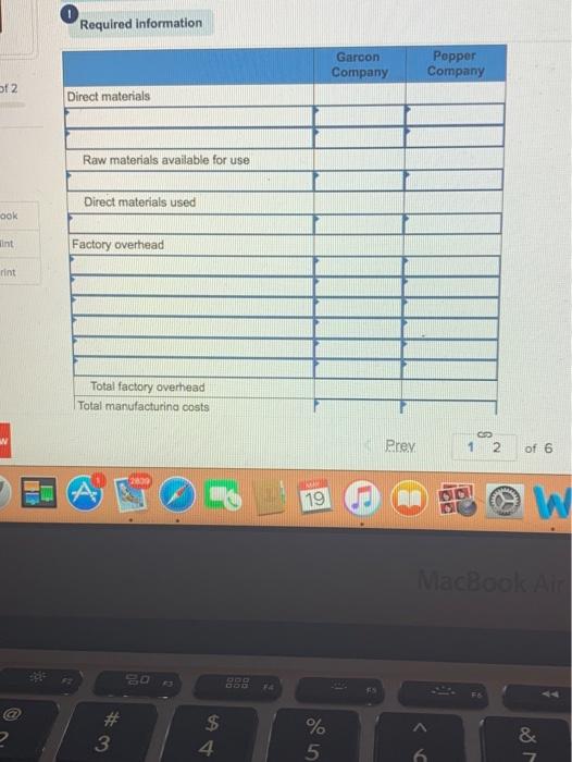 Solved Use the following information for the Exercises | Chegg.com