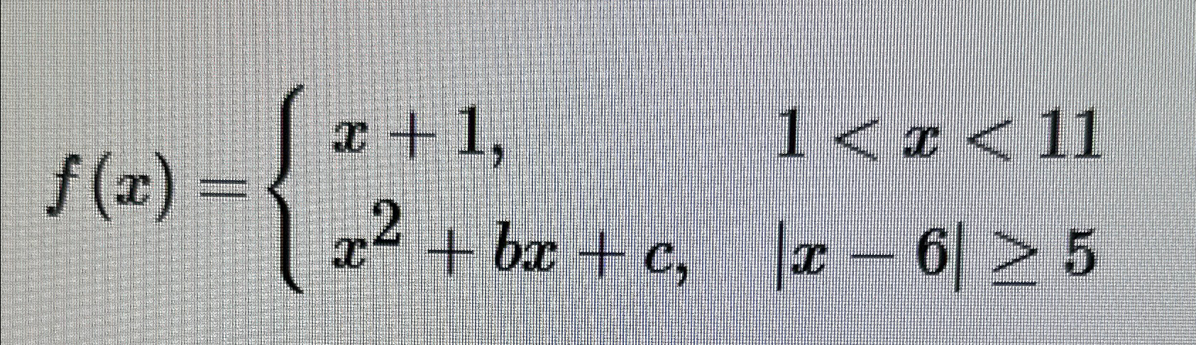 Determine the values of b and c such that the | Chegg.com