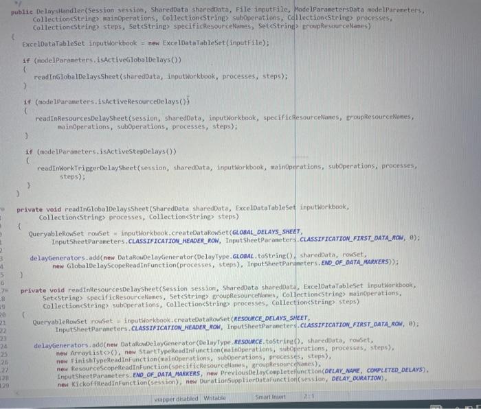Solved 40=y= * This data handler class is desizned to handle | Chegg.com