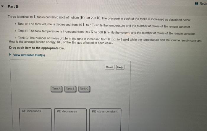 Solved + Kinetic Molecular Theory The Kinetic Molecular | Chegg.com