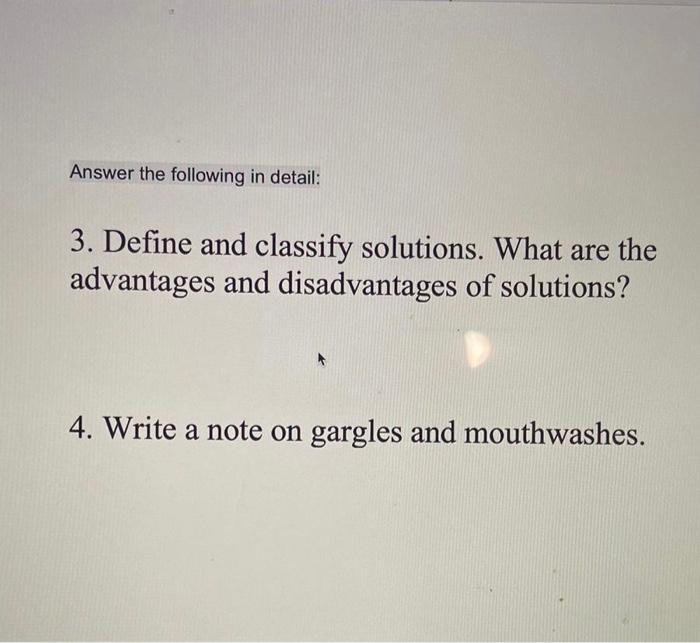 Solved 1. Write a note on preservatives and antioxidants. 2. | Chegg.com