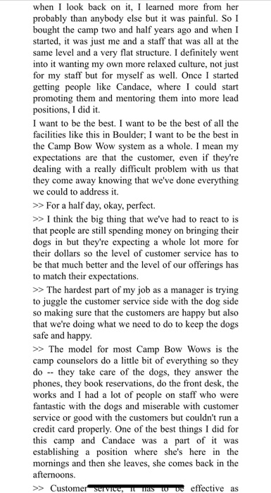 camp bow wow mission statement