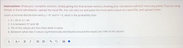 Solved a Instructions: Show your complete solution. Simply | Chegg.com