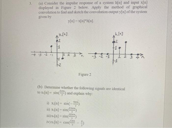 Solved (a) Consider the impulse response of a system h[n] | Chegg.com
