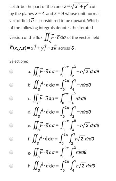 Solved Let S Be The Part Of The Cone Z Vx Y Cut By The Chegg Com