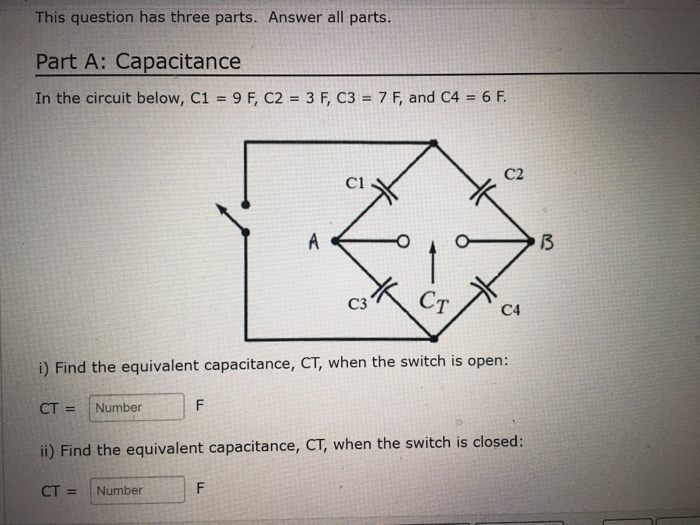 Solved This question has three parts. Answer all parts. Part | Chegg.com