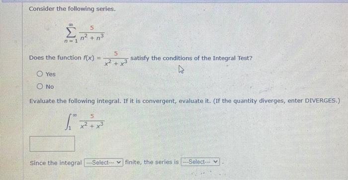 Solved Consider The Following Series. 5 2 + 3 N-1 5 Does The | Chegg.com