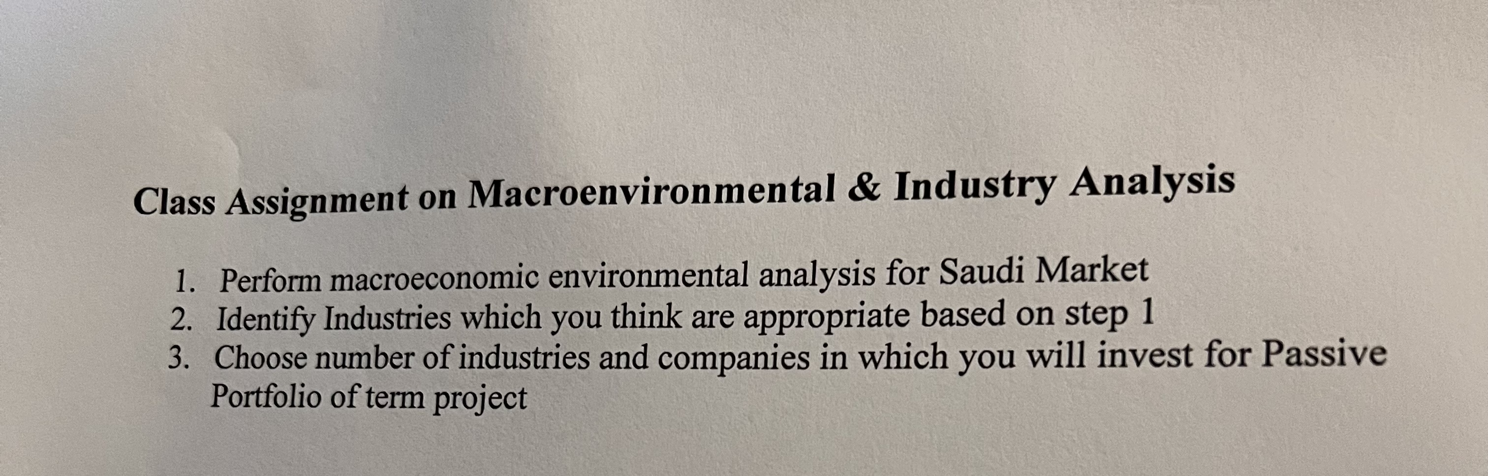 Solved Assignment on Macroenvironmental & Industry | Chegg.com