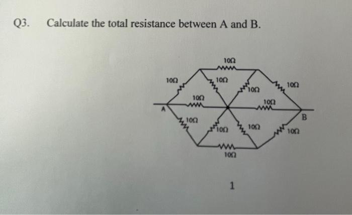 Solved 23. Calculate The Total Resistance Between A And B. | Chegg.com