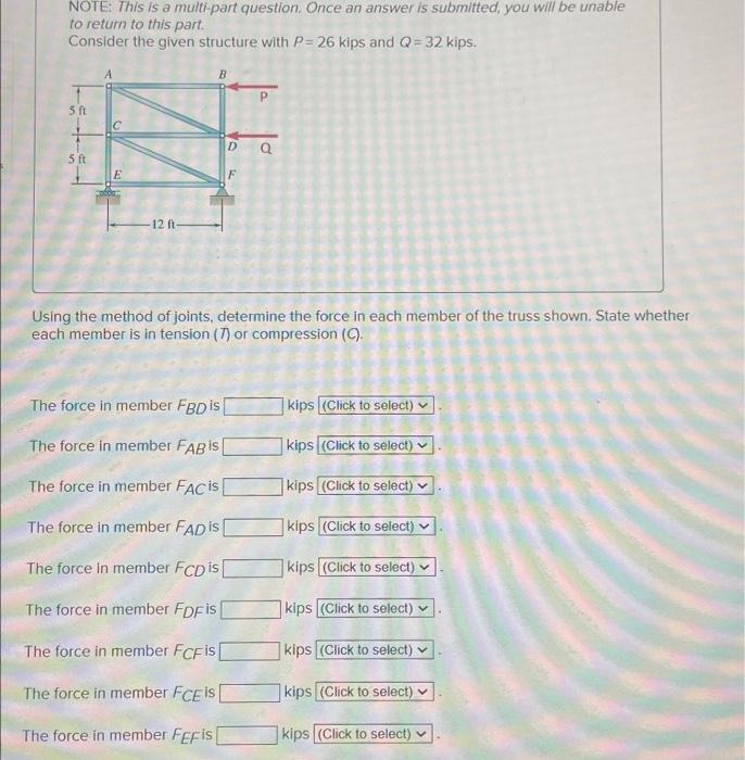 Solved NOTE: This is a multi-part question. Once an answer