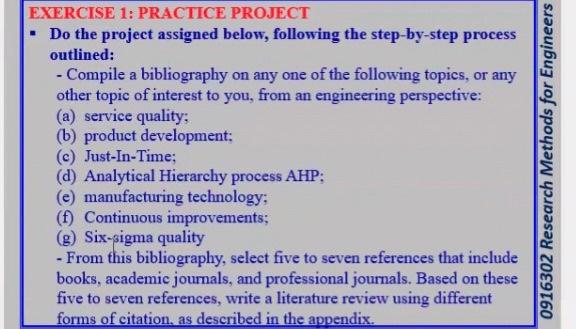 Solved EXERCISE 1: PRACTICE PROJECT - Do the project | Chegg.com