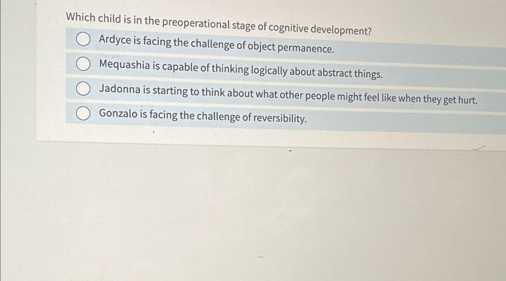 Object permanence stage of best sale cognitive development