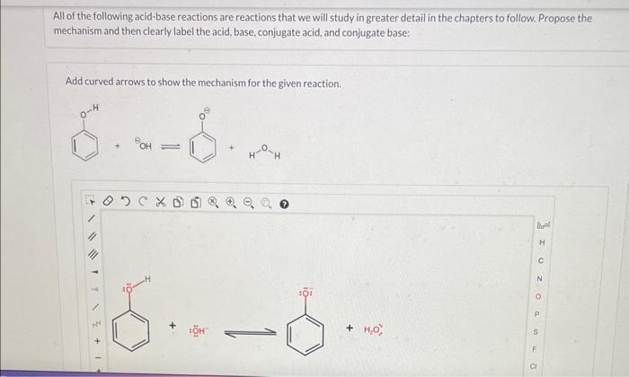 All of the following acid-base reactions are reactions that we will study in greater detail in the chapters to follow. Propos