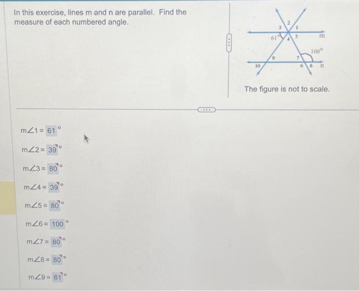 Solved In This Exercise, Lines M And N Are Parallel. Find | Chegg.com