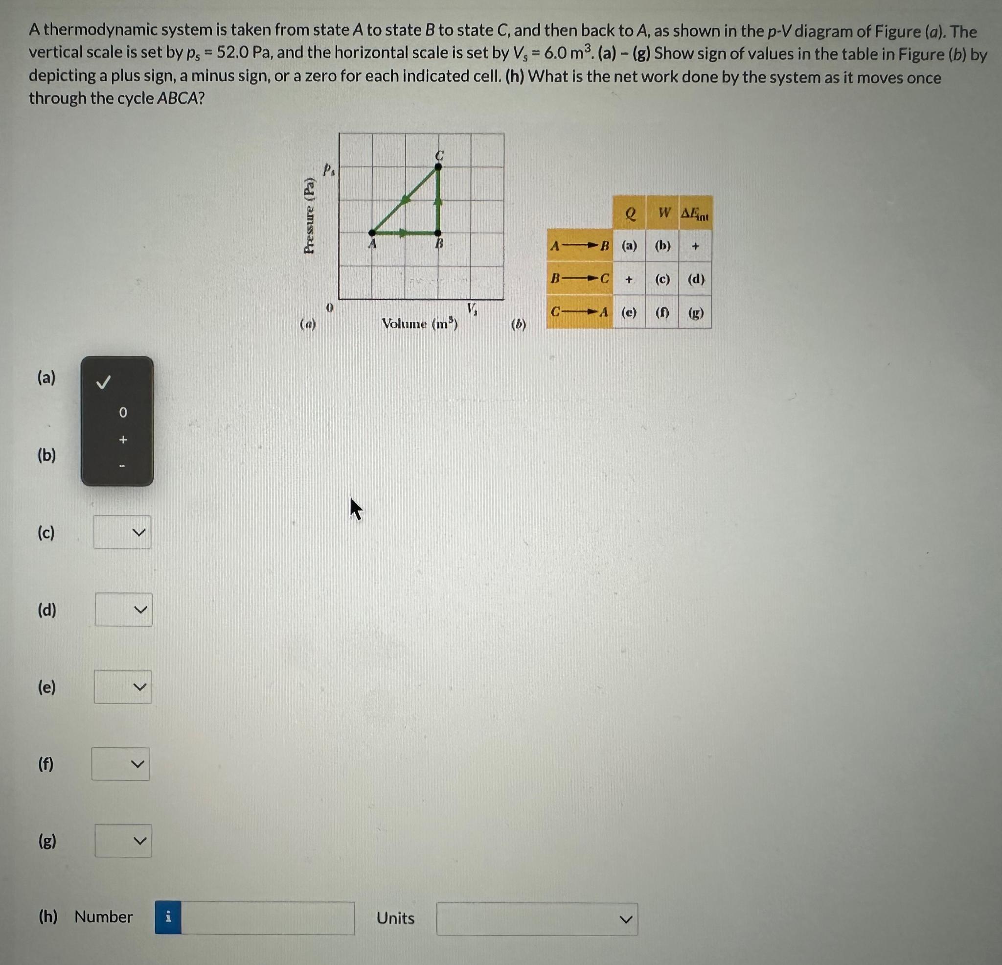 Solved A Thermodynamic System Is Taken From State A To State | Chegg.com