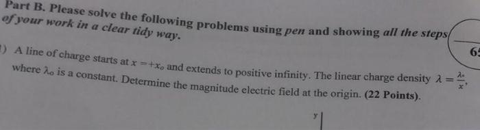 Solved Part B. Please solve the following problems using pen | Chegg.com