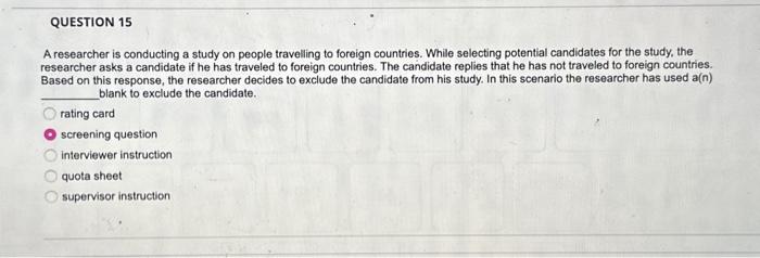 Solved A researcher is conducting a study on people | Chegg.com