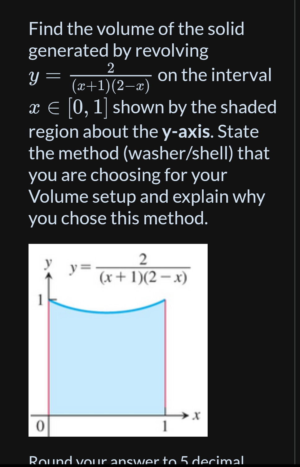 Solved Find the volume of the solid generated by revolving | Chegg.com