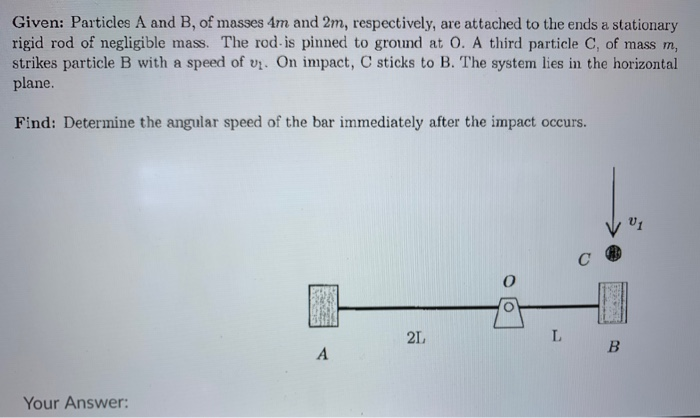 Solved Given: Particles A And B, Of Masses 4m And 2m, | Chegg.com