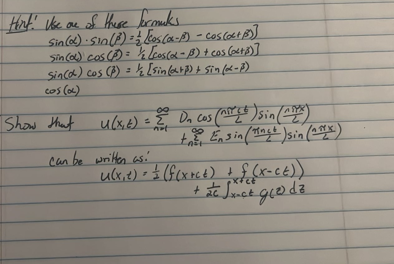 Solved Henf.' ﻿Use ore of these formuksShow that | Chegg.com