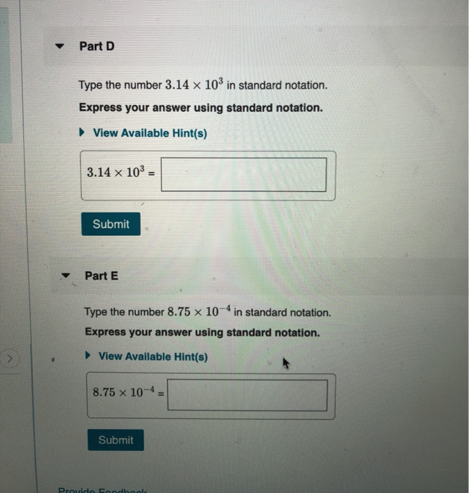 Solved Using Scientific Notation Learning Goal: To | Chegg.com