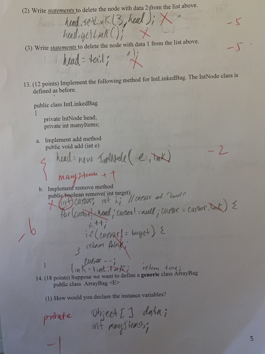 (Solved) : Java Data Structures Please Correct Test Please Correct ...