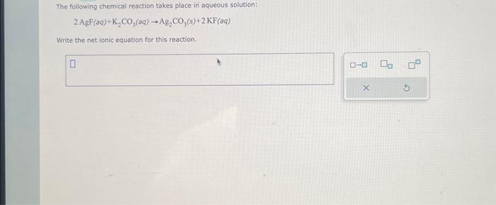 Solved The following chemical reaction takes place in | Chegg.com