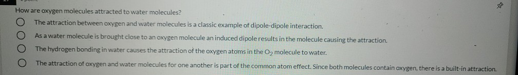 Solved Which of the following molecules is most likely to | Chegg.com