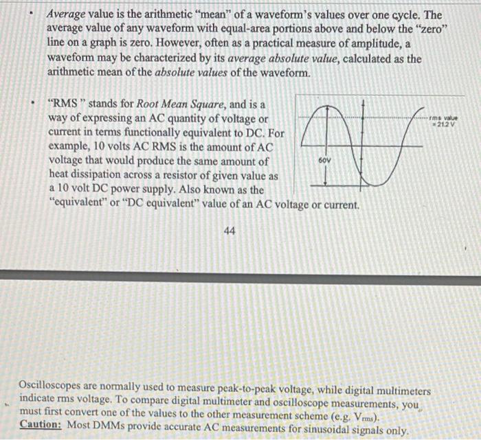 Solved Lab Exercise 6 Oscilloscope and Function Generator