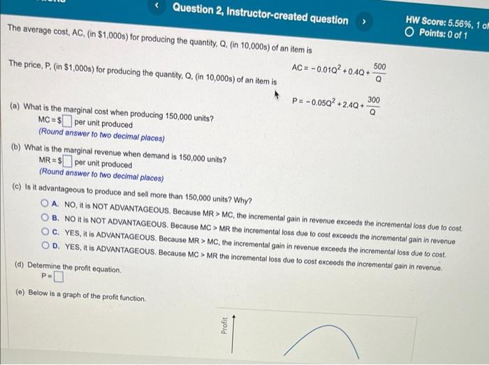 Solved Given the production function and price function | Chegg.com