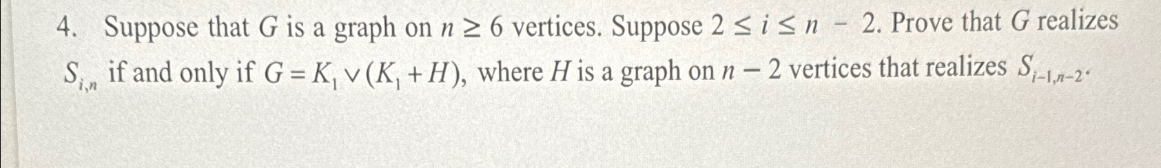 Solved Suppose that G ﻿is a graph on n≥6 ﻿vertices. Suppose | Chegg.com