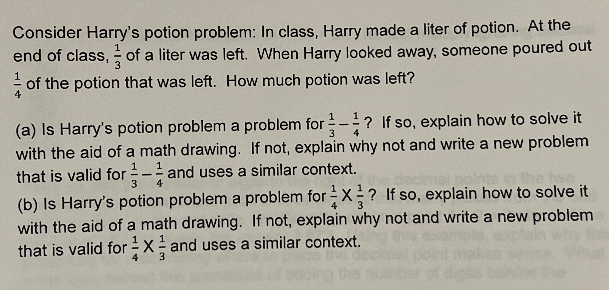 Solved Consider Harry s potion problem In class Harry made Chegg com