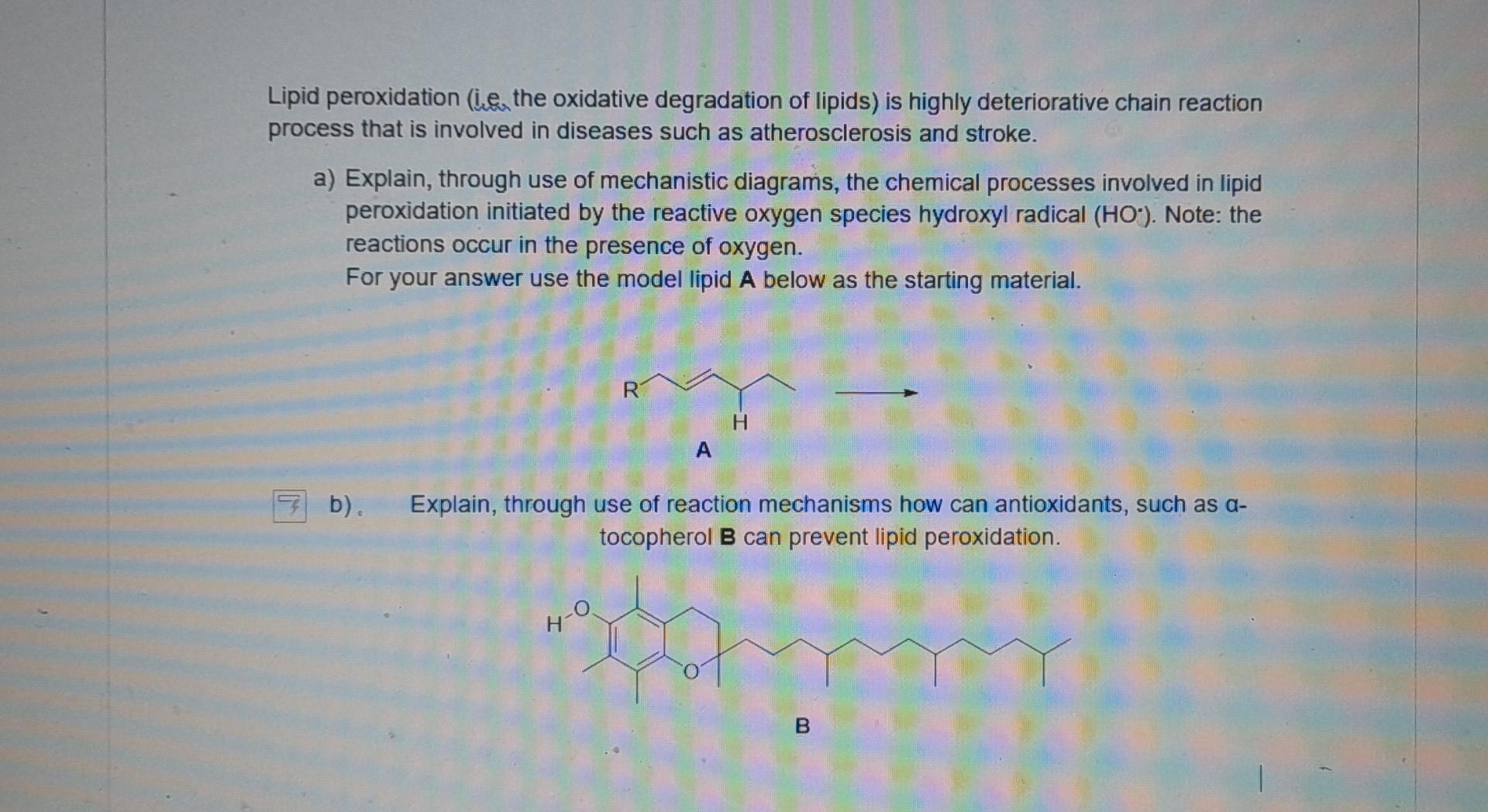 Solved Please Show A Step By Step Reaction Mechanism For A) | Chegg.com